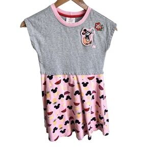 Hanna Andersson Disney Aulani Minnie Mouse Watermelon Dress Girls sz 8 /130 Pink